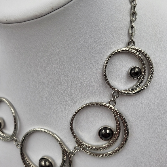 Silver Circular Statement Piece - Picture 4 of 8